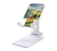 HETVBNS Country Farm Phone Stand for Desk - Adjustable & Foldable Tablet Stand Portable Cell Phone Stand Holder Compatible with 4-13" Smartphones, Tablets