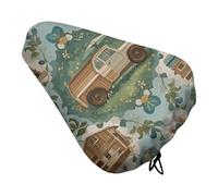 HETVBNS Country Style Pattern Bike Seat Cover Waterproof Bicycle Seat Cover