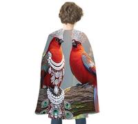 HETVBNS Couple Little Bird Halloween Cape Reversible Cosplay Costume Party Cloak for Masquerade, Christmas, Role Play