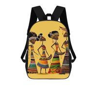 HETVBNS Creative African Culture Backpack for Women Men, Durable 600D Polyester Bookbag with Large Capacity, Lightweight 17 Inch Laptop Backpack Minimalism Casual Daypack for Work, Travel