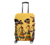 HETVBNS Creative African Culture Luggage Cover, Elastic Luggage Protector Fits 19-32in Suitcases, Washable & Anti-Scratch Suitcase Cover for Men Women, style, L, Classic