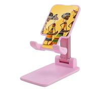 HETVBNS Creative African Culture Phone Stand for Desk - Adjustable & Foldable Tablet Stand Portable Cell Phone Stand Holder Compatible with 4-13" Smartphones, Tablets
