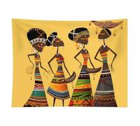 HETVBNS Creative African Culture Tapestry Wall Hanging - 60"x80" Aesthetic Tapestries Soft Polyester Wall Art Decor Large Tapestry for Bedroom Living Room Dorm Backdrop, Hanging Kit Included
