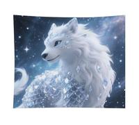 HETVBNS Crystal_creature Tapestry Wall Hanging - 50"x60" Aesthetic Tapestries Soft Polyester Wall Art Decor Large Tapestry for Bedroom Living Room Dorm Backdrop, Hanging Kit Included