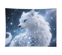 HETVBNS Crystal_creature Tapestry Wall Hanging - 60"x80" Aesthetic Tapestries Soft Polyester Wall Art Decor Large Tapestry for Bedroom Living Room Dorm Backdrop, Hanging Kit Included