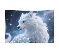 HETVBNS Crystal_creature Tapestry Wall Hanging - 60"x90" Aesthetic Tapestries Soft Polyester Wall Art Decor Large Tapestry for Bedroom Living Room Dorm Backdrop, Hanging Kit Included