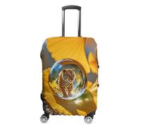 HETVBNS Crystal Tiger Luggage Cover, Elastic Luggage Protector Fits 19-32in Suitcases, Washable & Anti-Scratch Suitcase Cover for Men Women, style, L, Classic