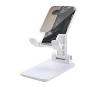 HETVBNS Cute Cowboy Black Hat Western Boots Phone Stand for Desk - Adjustable & Foldable Tablet Stand Portable Cell Phone Stand Holder Compatible with 4-13" Smartphones, Tablets