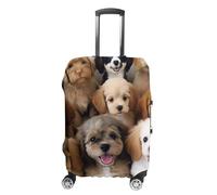 HETVBNS Cute Dogs Luggage Cover, Elastic Luggage Protector Fits 19-32in Suitcases, Washable & Anti-Scratch Suitcase Cover for Men Women, style, L, Classic