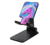 HETVBNS Cute Dragon Print Phone Stand for Desk - Adjustable & Foldable Tablet Stand Portable Cell Phone Stand Holder Compatible with 4-13” Smartphones, Tablets