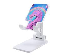 HETVBNS Cute Dragon Print Phone Stand for Desk - Adjustable & Foldable Tablet Stand Portable Cell Phone Stand Holder Compatible with 4-13" Smartphones, Tablets