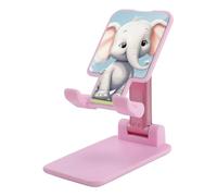 HETVBNS Cute Elephant Phone Stand for Desk - Adjustable & Foldable Tablet Stand Portable Cell Phone Stand Holder Compatible with 4-13" Smartphones, Tablets