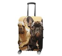 HETVBNS Cute French Bulldog Graphics Luggage Cover, Elastic Luggage Protector Fits 19-32in Suitcases, Washable & Anti-Scratch Suitcase Cover for Men Women, style, M, Classic