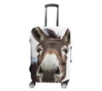 HETVBNS Cute Funny Donkey Luggage Cover, Elastic Luggage Protector Fits 19-32in Suitcases, Washable & Anti-Scratch Suitcase Cover for Men Women, style, M, Classic