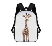 HETVBNS Cute Giraffe Backpack for Women Men, Durable 600D Polyester Bookbag with Large Capacity, Lightweight 17 Inch Laptop Backpack Minimalism Casual Daypack for Work, Travel