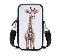 HETVBNS Cute Giraffe Cell Phone Bag with Detachable Strap, Aesthetic Mini Sling Bag Small Crossbody Bag for Phone