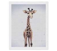 HETVBNS Cute Giraffe Diamond Painting Kits for Adults, Full Round Drill DIY Diamond Art for Beginners, 5D Gem Art and Crafts for Home Wall Decor 16"x20"