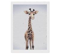 HETVBNS Cute Giraffe Diamond Painting Kits for Adults, Full Round Drill DIY Diamond Art for Beginners, 5D Gem Art and Crafts for Home Wall Decor 12"x16"