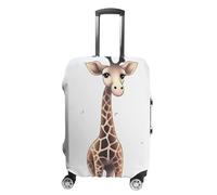 HETVBNS Cute Giraffe Luggage Cover, Elastic Luggage Protector Fits 19-32in Suitcases, Washable & Anti-Scratch Suitcase Cover for Men Women, style, Small, Classic