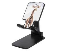 HETVBNS Cute Giraffe Phone Stand for Desk - Adjustable & Foldable Tablet Stand Portable Cell Phone Stand Holder Compatible with 4-13" Smartphones, Tablets