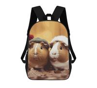 HETVBNS Cute Guinea Pigs Backpack for Women Men, Durable 600D Polyester Bookbag with Large Capacity, Lightweight 17 Inch Laptop Backpack Minimalism Casual Daypack for Work, Travel