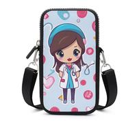 HETVBNS Cute Nurse Cell Phone Bag with Detachable Strap, Aesthetic Mini Sling Bag Small Crossbody Bag for Phone