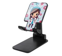 HETVBNS Cute Nurse Phone Stand for Desk - Adjustable & Foldable Tablet Stand Portable Cell Phone Stand Holder Compatible with 4-13" Smartphones, Tablets