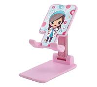 HETVBNS Cute Nurse Phone Stand for Desk - Adjustable & Foldable Tablet Stand Portable Cell Phone Stand Holder Compatible with 4-13" Smartphones, Tablets