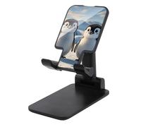 HETVBNS Cute Penguins Phone Stand for Desk - Adjustable & Foldable Tablet Stand Portable Cell Phone Stand Holder Compatible with 4-13" Smartphones, Tablets