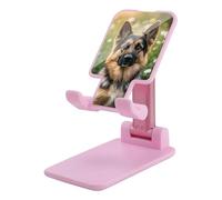 HETVBNS Cute Pet German Shepherd Dog Phone Stand for Desk - Adjustable & Foldable Tablet Stand Portable Cell Phone Stand Holder Compatible with 4-13" Smartphones, Tablets