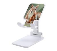 HETVBNS Cute Squirrels Phone Stand for Desk - Adjustable & Foldable Tablet Stand Portable Cell Phone Stand Holder Compatible with 4-13" Smartphones, Tablets