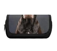 HETVBNS Dalmatian Pencil Case Extra Large, Double Layer Pencil Pouch with Zipper, Portable Cosmetic Bags for Travel, Office Stationery Organizer for Women Men