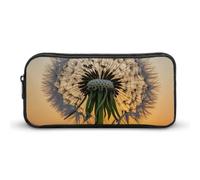 HETVBNS Dandelions at Sunset Pencil Case Large Capacity Zipper Pouch, Durable Pencil Box Organizer, Portable Small Cosmetic Bag for Office, Travel