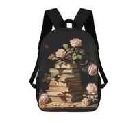 HETVBNS Dark Academy Backpack for Women Men, Durable 600D Polyester Bookbag with Large Capacity, Lightweight 17 Inch Laptop Backpack Minimalism Casual Daypack for Work, Travel