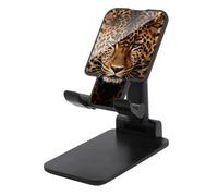 HETVBNS Depict A Leopard Phone Stand for Desk - Adjustable & Foldable Tablet Stand Portable Cell Phone Stand Holder Compatible with 4-13" Smartphones, Tablets