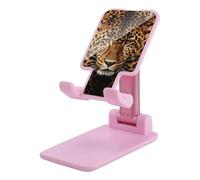 HETVBNS Depict A Leopard Phone Stand for Desk - Adjustable & Foldable Tablet Stand Portable Cell Phone Stand Holder Compatible with 4-13" Smartphones, Tablets