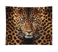HETVBNS Depict A Leopard Tapestry Wall Hanging - 50"x60" Aesthetic Tapestries Soft Polyester Wall Art Decor Large Tapestry for Bedroom Living Room Dorm Backdrop, Hanging Kit Included