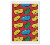 HETVBNS Dill Pickles Print Diamond Painting Kits for Adults, Full Round Drill DIY Diamond Art for Beginners, 5D Gem Art and Crafts for Home Wall Decor 8"x12"