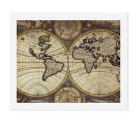 HETVBNS DIY Digital Painting by Numbers Kit for Adults Beginners - Ancient Map World Globe Paint by Numbers Kits, DIY Acrylic Painting on Canvas for Home Decor 60x75cm