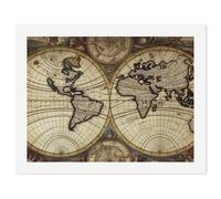 HETVBNS DIY Digital Painting by Numbers Kit for Adults Beginners - Ancient Map World Globe Paint by Numbers Kits, DIY Acrylic Painting on Canvas for Home Decor 30x40cm