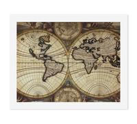HETVBNS DIY Digital Painting by Numbers Kit for Adults Beginners - Ancient Map World Globe Paint by Numbers Kits, DIY Acrylic Painting on Canvas for Home Decor 50x65cm