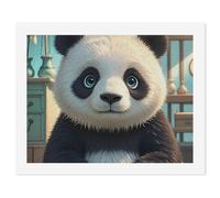 HETVBNS DIY Digital Painting by Numbers Kit for Adults Beginners - Anime Panda Face Paint by Numbers Kits, DIY Acrylic Painting on Canvas for Home Decor 50x65cm