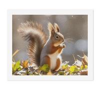 HETVBNS DIY Digital Painting by Numbers Kit for Adults Beginners - Autumn Squirrel Paint by Numbers Kits, DIY Acrylic Painting on Canvas for Home Decor 40x50cm
