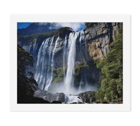 HETVBNS DIY Digital Painting by Numbers Kit for Adults Beginners - Beautiful Waterfall Paint by Numbers Kits, DIY Acrylic Painting on Canvas for Home Decor 50x65cm