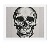 HETVBNS DIY Digital Painting by Numbers Kit for Adults Beginners - Black Skull Pattern Paint by Numbers Kits, DIY Acrylic Painting on Canvas for Home Decor 60x75cm