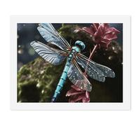 HETVBNS DIY Digital Painting by Numbers Kit for Adults Beginners - Blue Dragonfly Paint by Numbers Kits, DIY Acrylic Painting on Canvas for Home Decor 30x40cm