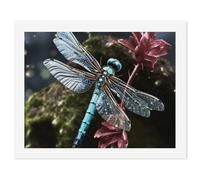 HETVBNS DIY Digital Painting by Numbers Kit for Adults Beginners - Blue Dragonfly Paint by Numbers Kits, DIY Acrylic Painting on Canvas for Home Decor 50x65cm