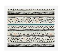 HETVBNS DIY Digital Painting by Numbers Kit for Adults Beginners - Boho Triangle Stripes Paint by Numbers Kits, DIY Acrylic Painting on Canvas for Home Decor 40x50cm