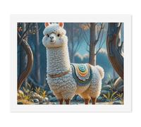 HETVBNS DIY Digital Painting by Numbers Kit for Adults Beginners - Cartoon Alpaca Cute Animal Paint by Numbers Kits, DIY Acrylic Painting on Canvas for Home Decor 50x65cm