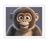 HETVBNS DIY Digital Painting by Numbers Kit for Adults Beginners - Cartoon Brown Monkey Paint by Numbers Kits, DIY Acrylic Painting on Canvas for Home Decor 60x75cm